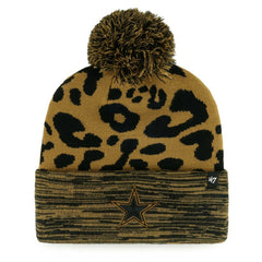 Dallas Cowboys '47 Women's Rosette Cuffed Knit Hat with Pom - Tan - 47 brand