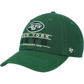 New York Jets '47 Vernon Clean Up Adjustable Hat - Green - 47 brand