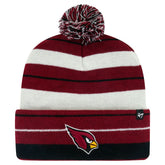 Arizona Cardinals '47 Powerline Cuffed Knit Hat with Pom - Cardinal - 47 brand