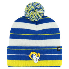Los Angeles Rams '47 Powerline Cuffed Knit Hat with Pom - Royal - 47 brand