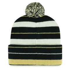 New Orleans Saints '47 Powerline Cuffed Knit Hat with Pom - Black - 47 brand