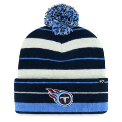 Tennessee Titans '47 Powerline Cuffed Knit Hat with Pom - Navy - 47 brand