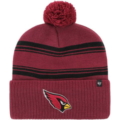 Arizona Cardinals '47 Fadeout Cuffed Knit Hat with Pom - Cardinal - 47 brand