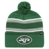 New York Jets '47 Fadeout Cuffed Knit Hat with Pom - Green - 47 brand