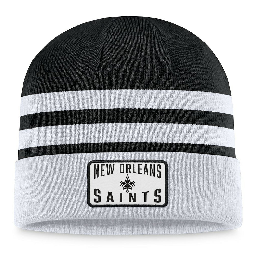 New Orleans Saints Logo Cuffed Knit Hat - Heather Gray - Fanatics