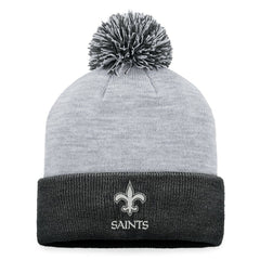 New Orleans Saints Women's Cuffed Knit Hat with Pom - Gray - Fanatics