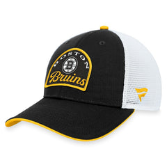 Boston Bruins Fanatics Fundamental Adjustable Hat - Black/White | Fanatics near me
