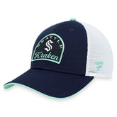 Seattle Kraken Fanatics Fundamental Adjustable Hat - Deep Sea Blue/White | Fanatics sale