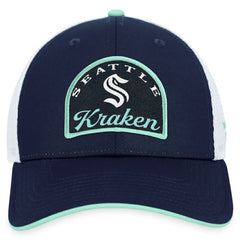 Seattle Kraken Fanatics Fundamental Adjustable Hat - Deep Sea Blue/White | Fanatics sale