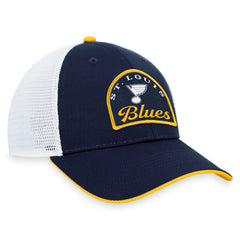 St. Louis Blues Fanatics Fundamental Adjustable Hat - Navy/White | Fanatics sale
