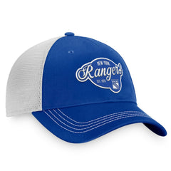 New York Rangers Fanatics Women's Fundamental Trucker Adjustable Hat - Navy/White | Fanatics sale