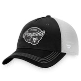 Pittsburgh Penguins Fanatics Women's Fundamental Trucker Adjustable Hat - Black/White | Fanatics Lifestyle