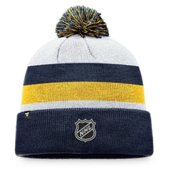 St. Louis Blues Fanatics Fundamental Cuffed Knit Hat with Pom - Navy/Gold | Fanatics sale