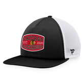 Chicago Blackhawks Fanatics Foam Front Patch Trucker Snapback Hat - Black/White | Fanatics discount