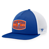 New York Islanders Fanatics Foam Front Patch Trucker Snapback Hat - Royal/White | Fanatics online