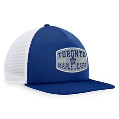 Toronto Maple Leafs Fanatics Foam Front Patch Trucker Snapback Hat - Blue/White | Fanatics Lifestyle