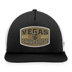 Vegas Golden Knights Fanatics Foam Front Patch Trucker Snapback Hat - Black/White | Fanatics online