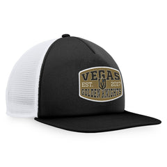 Vegas Golden Knights Fanatics Foam Front Patch Trucker Snapback Hat - Black/White | Fanatics online