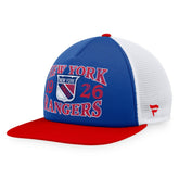New York Rangers Fanatics Heritage Vintage Foam Front Trucker Snapback Hat - Blue/Red | Fanatics on sale