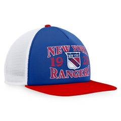 New York Rangers Fanatics Heritage Vintage Foam Front Trucker Snapback Hat - Blue/Red | Fanatics on sale