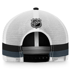 Vegas Golden Knights Fanatics Fundamental Striped Trucker Adjustable Hat - Black/White | Fanatics online
