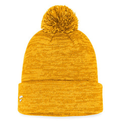 Nashville Predators Fanatics Fundamental Cuffed Knit Hat with Pom - Gold | Fanatics near me