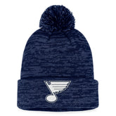 St. Louis Blues Fanatics Fundamental Cuffed Knit Hat with Pom - Navy | Fanatics discount
