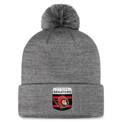 Ottawa Senators Fanatics Authentic Pro Home Ice Cuffed Knit Hat with Pom - Gray | Fanatics sale