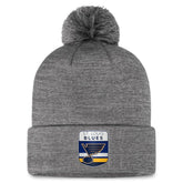 St. Louis Blues Fanatics Authentic Pro Home Ice Cuffed Knit Hat with Pom - Gray | Fanatics discount