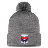 Washington Capitals Fanatics Authentic Pro Home Ice Cuffed Knit Hat with Pom - Gray | Fanatics Lifestyle