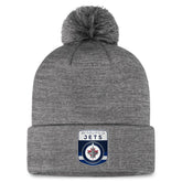 Winnipeg Jets Fanatics Authentic Pro Home Ice Cuffed Knit Hat with Pom - Gray | Fanatics near me