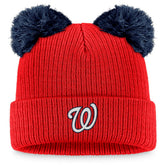 Washington Nationals Fanatics Women's Double Pom Cuffed Knit Hat Online