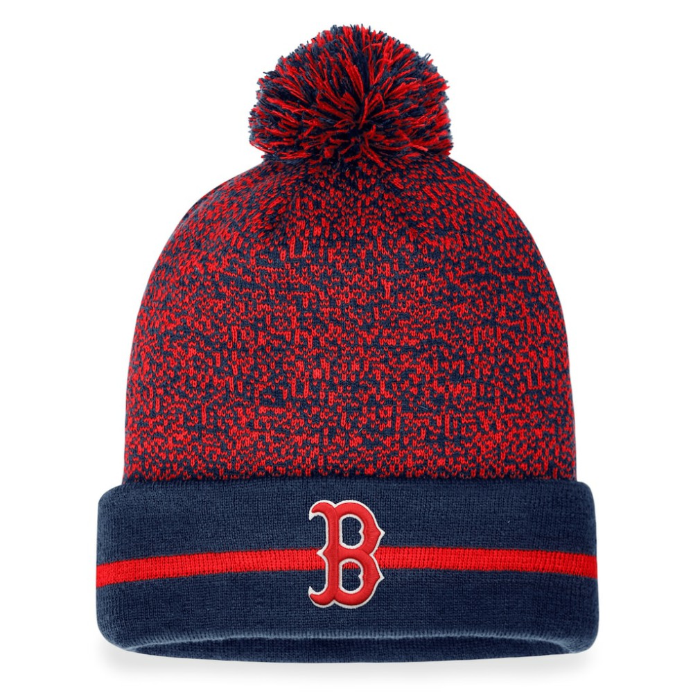Boston Red Sox Fanatics Space-Dye Cuffed Knit Hat with Pom Near Me