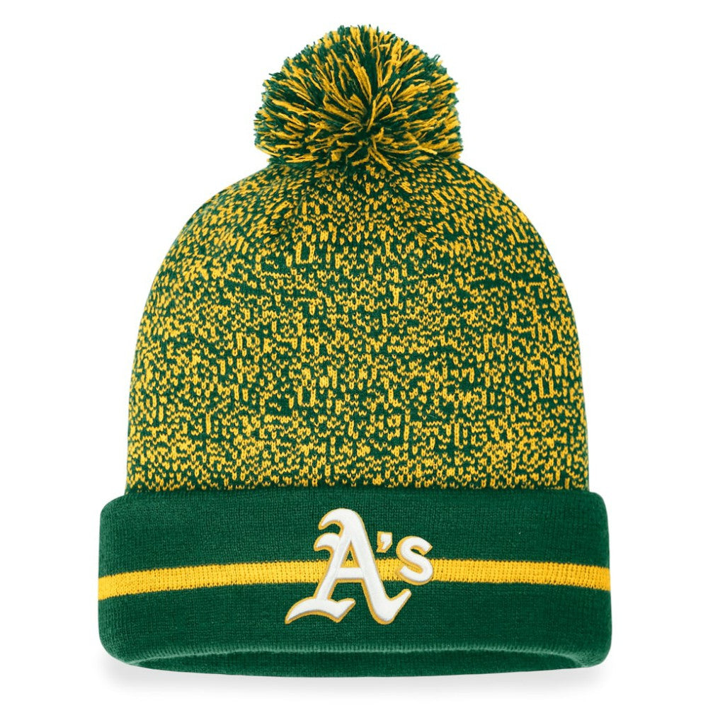 Athletics Fanatics Space-Dye Cuffed Knit Hat with Pom Outlet
