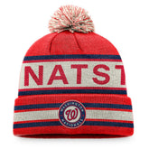Washington Nationals Fanatics Hometown Slogan Cuffed Knit Hat with Pom Outlet