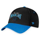 Miami Marlins Fanatics Stacked Logo Flex Hat Sale