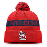 St. Louis Cardinals Fanatics League Logo Cuffed Knit Hat with Pom Sale