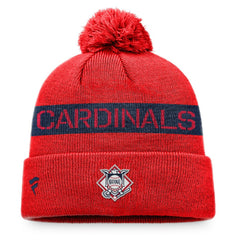 St. Louis Cardinals Fanatics League Logo Cuffed Knit Hat with Pom Sale
