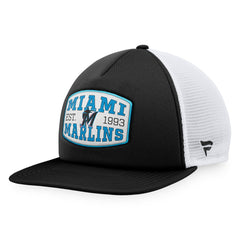 Miami Marlins Fanatics Foam Front Patch Trucker Snapback Hat Online