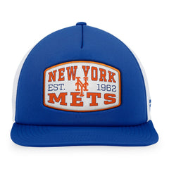 New York Mets Fanatics Foam Front Patch Trucker Snapback Hat Outlet