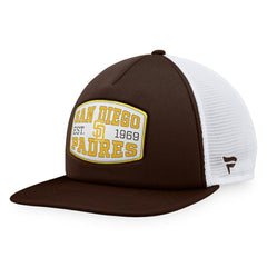 San Diego Padres Fanatics Foam Front Patch Trucker Snapback Hat Sale