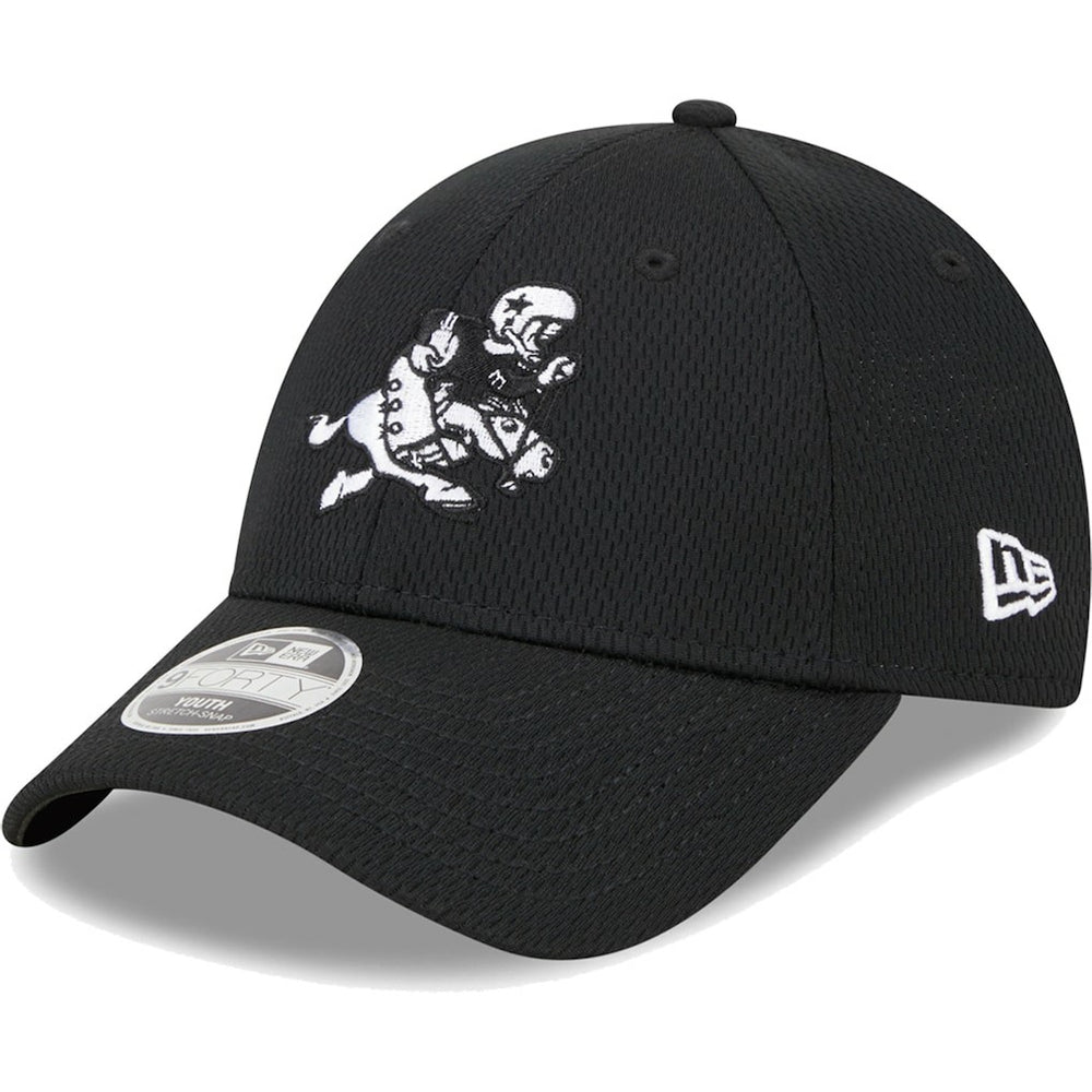Dallas Cowboys New Era Youth Retro Joe Main B-Dub 9FORTY Adjustable Hat - Black - NFL