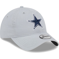 Dallas Cowboys New Era Youth Main Core Classic 2.0 9TWENTY Adjustable Hat - Gray - NFL