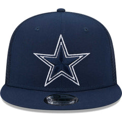 Dallas Cowboys New Era Main Trucker 9FIFTY Snapback Hat - Navy - NFL