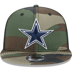 Dallas Cowboys New Era Youth Main Trucker 9FIFTY Snapback Hat - Camo - NFL