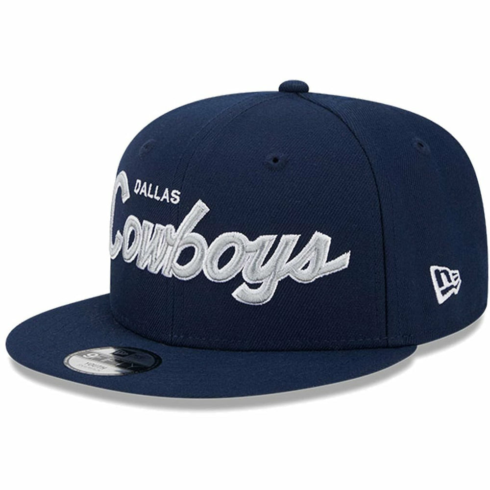 Dallas Cowboys New Era Youth Main Script 9FIFTY Snapback Hat - Navy - NFL