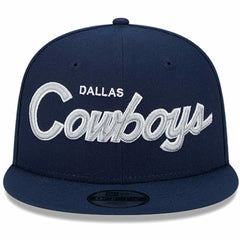 Dallas Cowboys New Era Youth Main Script 9FIFTY Snapback Hat - Navy - NFL