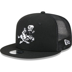 Dallas Cowboys New Era Youth Retro Joe Main B-Dub 9FIFTY Trucker Adjustable Hat - Black - NFL