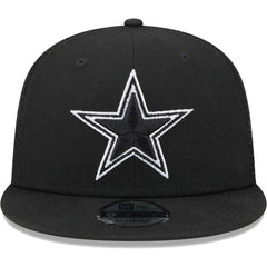 Dallas Cowboys New Era Main Trucker 9FIFTY Snapback Hat - Black - NFL