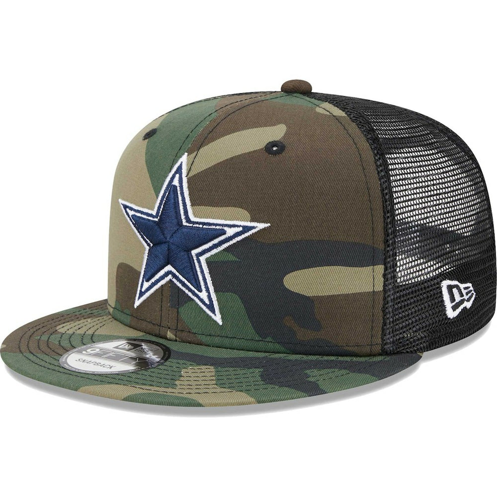 Dallas Cowboys New Era Main Trucker 9FIFTY Snapback Hat - Camo - NFL